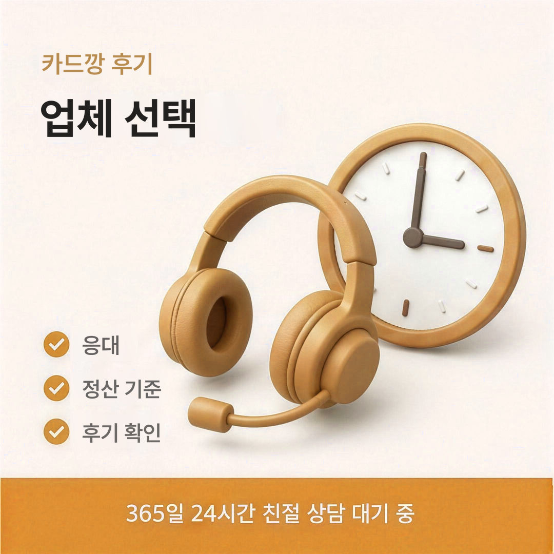 다음머니 카드깡 후기 업체 선택 안내 이미지